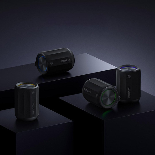 Parlante Xiaomi Mini ASMO1A Con Rgb Bluetooth Impermeable Color Negro