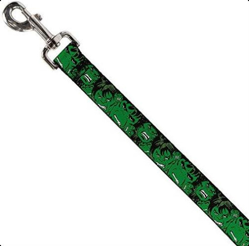 Correa Para Mascotas Con Hebilla - The Hulk Stacked - 4 Pies