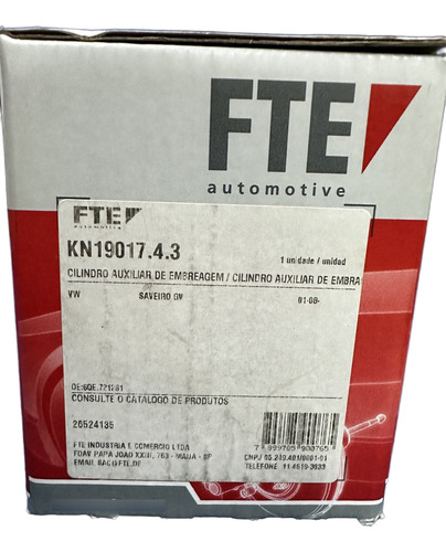 Cilindro Auxiliar Escravo Embreagem Vw Gol G5 Polo Fox Golf