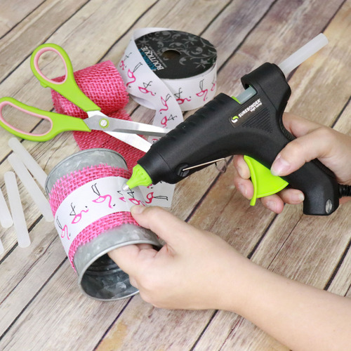 Pistola De Silicón Surebonder Con 20 Barras De Pegamento