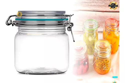 Envases de vidrio para almacenamiento de alimentos hermético