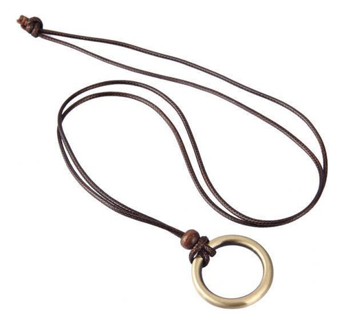 2 Cuerda De Cera Cadena De Metal Collar Colgante Cadena De