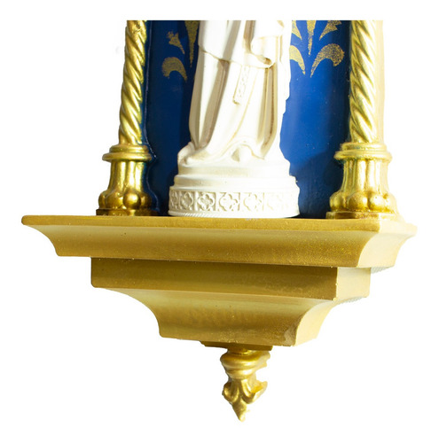 Imagem 4 de 4 de Oratório Nossa Senhora De Paris Em Resina - 46cm