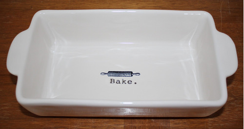 Dunn Bake Typeset Carta Rodillo Icono Loaf Pan Baking Dish 8