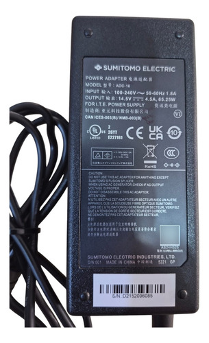 Adaptador De Corriente Para Fusionadora Sumitomo Adc-16