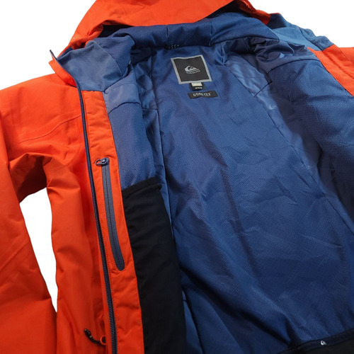 Chaqueta Snowboard Quiksilver Mens Mission Gore-tex Snow Jacket, Color Naranja, Talla M (Usado)