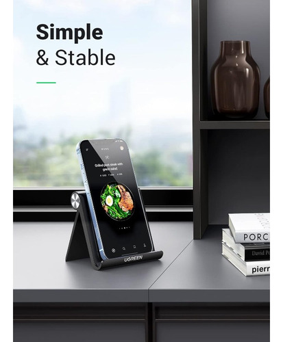 Soporte De Teléfono Móvil De Escritorio Plegable Y Ajustable