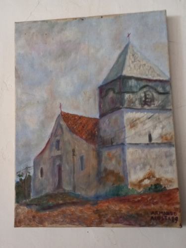 Pintura Al Oleo Iglesia De Puerto Piritu