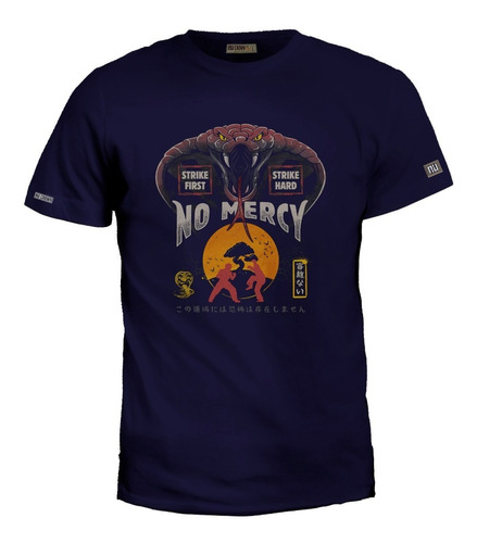 Camiseta Cobra Kai No Mercy Miyagi Daniel Sam Karate Kid Bto