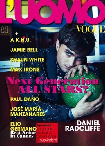 Revista L'uomo Vogue Jul/ago 2010 Harry Potter.