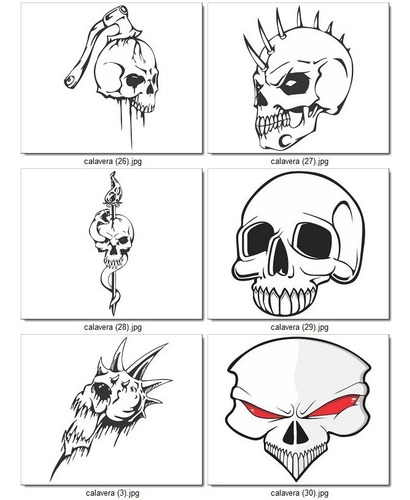 Vector Halloween Día De Muertos Cdr Calaveras Tatuajes V39-a
