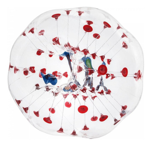 Imagen 12 de 12 de Pelota De Parachoques Inflable 1,5m Rojo
