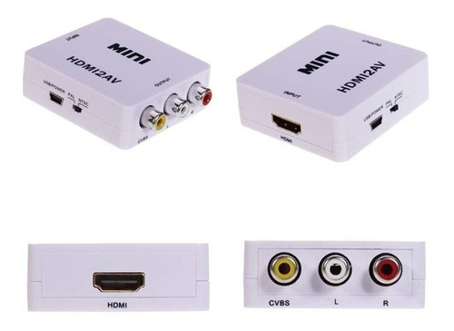 Adaptador Hdmi A Rca Audio Video Tv Led Cable Conversor