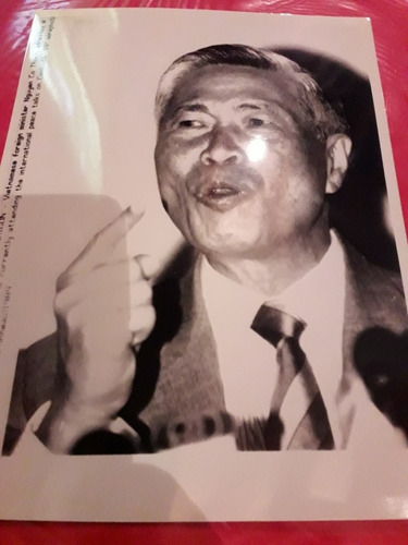 Radiofoto Foto Primer Ministro Vietnam Nguyen 1989