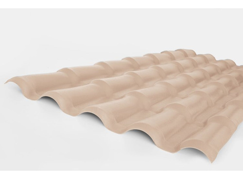 Kit Com 10 Telhas Pvc Colonial 88x262cm Lux Telhas Wt