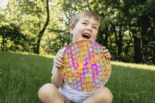 Juguete Compromiso Táctil Chuckle & Roar: Pop It! Xl Rainbow