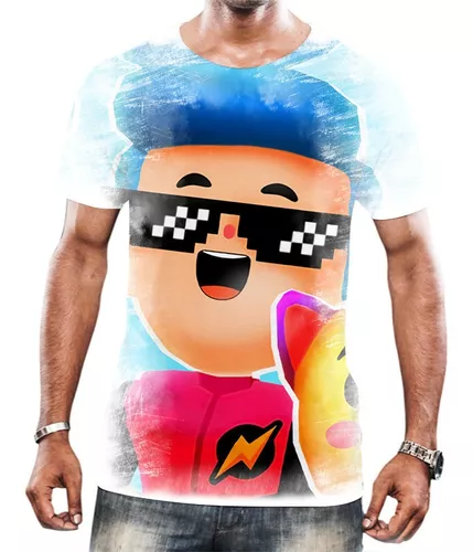 Jogo ROBLOX infantil T-shirt impresso, roupas infantis, moda verão