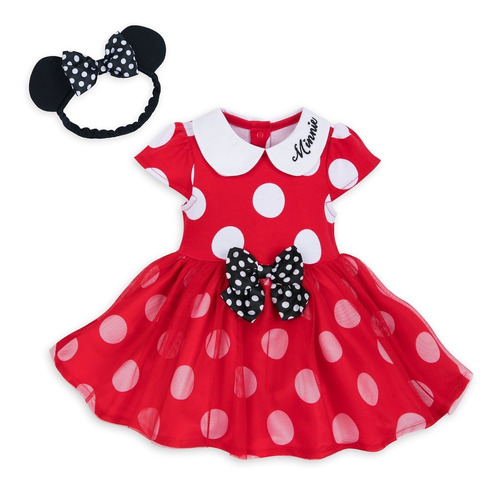 Vestido Minnie Mouse De Disney Para Bebes Niñas