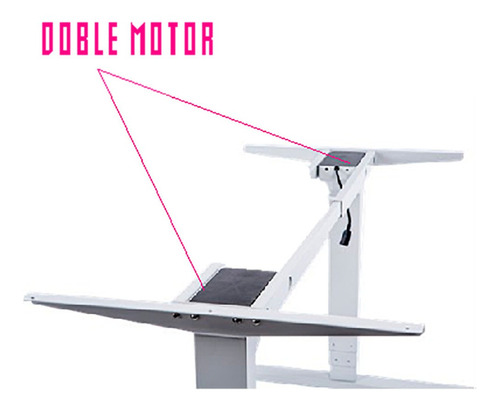 Kit Escritorio Electrico Con Altura Ajustable Sin Tablero