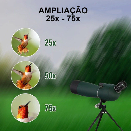 Luneta Telescopio Monocular Zoom Suporte Celular Tripe Alvo