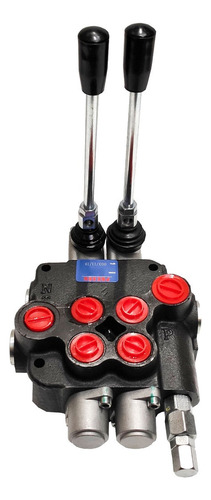 Válvula Comando Manual Hidráulico 2 Cuerpos Cilindro 80ltr