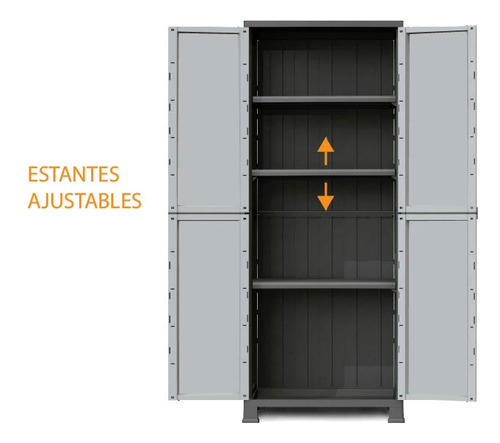 Armario Plastico Para Exterior E Interior Ram Madera Utility