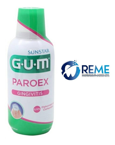 2 Enjuague Paroex Tratamiento Gum  0,12% Gingivitis Y Placa
