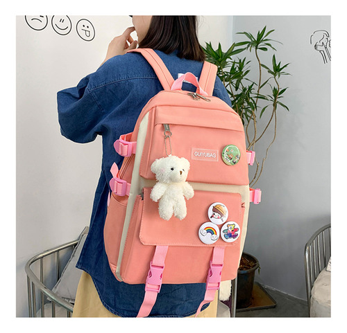 Set 4pcs Mochilas Escolar Para Estudiante Mochila De Gran Capacidad Para Niñas Mochila Para Laptop