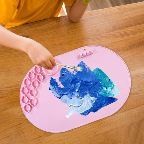 Tapete De Silicona Para Manualidades, Tapete De Pintura Rosa