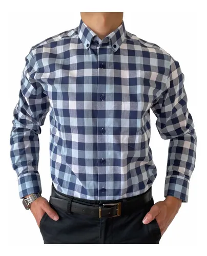 Camisa Cuadros Hombre Slim Fit - Barcelona