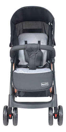Coche Cuna Con Huevito Recien Nacido Bipokids Color Negro Chasis Negro
