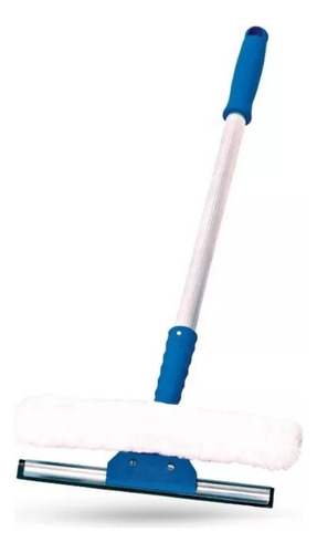 Rodo Limpa Vidros 25 Cm Com Luva E Cabo 50 Cm Bralimpia