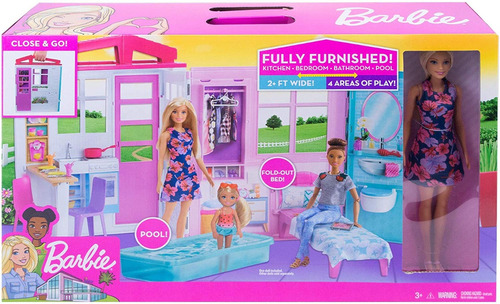 Barbie Casa Mobil Fully Furnished House
