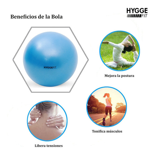 Imagen 4 de 10 de Pelota Esferodinamia 25cm Fitness Pilates Yoga Gym Funcional