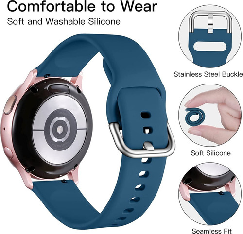 Imagen 3 de 7 de 6 Mallas P/ Reloj Samsung Galaxy Watch 4 / Active 2 Small