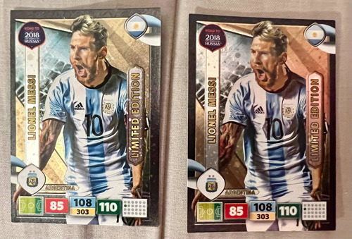 Messi Limited Edition. Panini Adrenalyn Road To Russia 2018