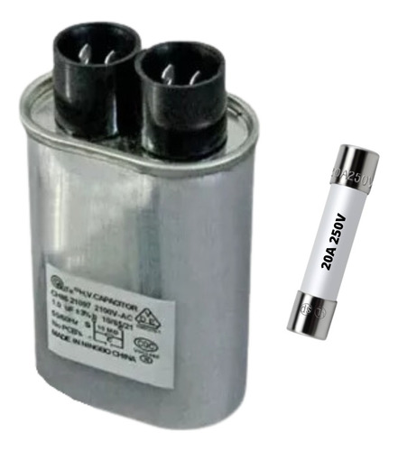 Capacitor Microondas 0.92 Uf 2100v Con Fusible 20a 250v