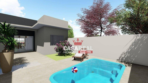 Imagem 14 de 30 de Casa Nova No Bal. Coroados Em Guaratuba Com 3 Dormitórios- Ultima Unidade! R$370.000,00 - Ca0095