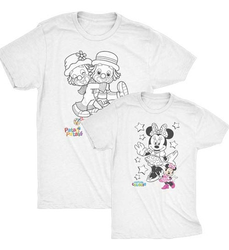 Pacote 30 Imagens Colorir Sublimação Crianças Camisetas