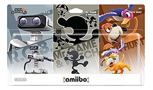 Amiibo Pack Smash Bros - R.o.b/mr. Game E Watch/duck Hunt