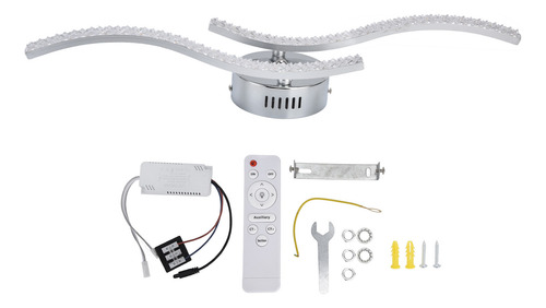 Lámpara De Techo Led De 3 Colores Con Control Remoto, Atenua