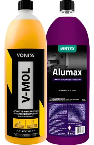 Shampoo Automotivo V-mol Vonixx 1,5l Alumax Vintex 1,5l