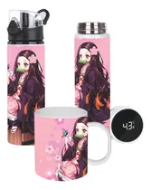 Comprar Set Termo Smart Más Botella Mas Tazón Nezuko  Demons Slayer