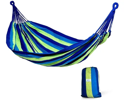 Hamaca Azul Marino Verde Kit