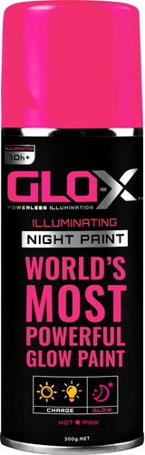 Glo-x Pintura Aerosol Que Brilla Oscuridad Lata 10.1 Fl Oz