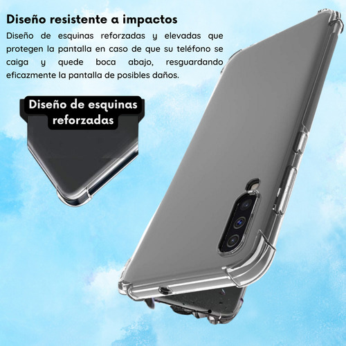 Funda Para Galaxy A50 Con Mica Varios Modelos Antigolpes Transparente Acrygel Con Mica