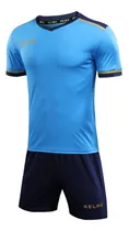 Comprar Equipamiento Kelme Celeste Lisa De Futbol Camiseta Y Short