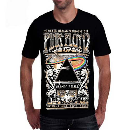 Camisetas Hombre Bandas Rock Pink Floyd Carnegie Hall