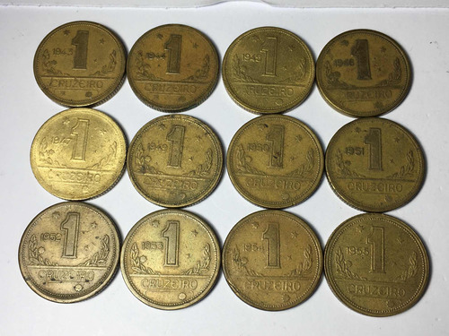 1 Cruzeiro 1943 A 1955 (12 Moedas) Frete Grátis