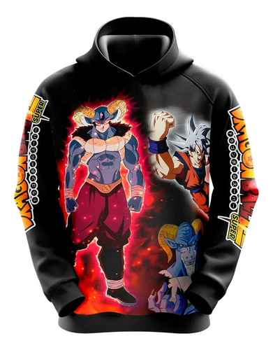 Sudadera Sublimada Moro Dragon Ball Super Hoodie Infantil